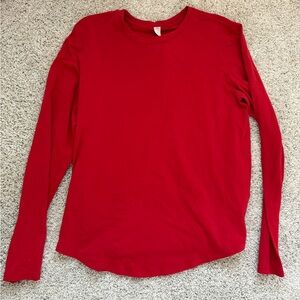 Lululemon Red Long Sleeve